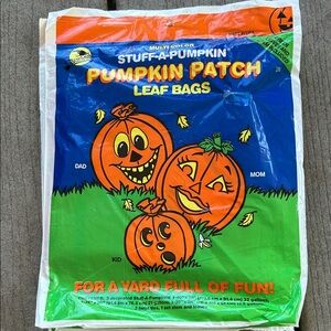 Pumpkin Patch Leaf Bags Two Packs